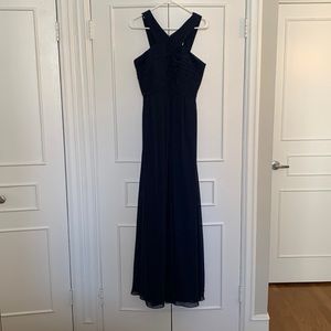 Bill Levkoff formal navy dress